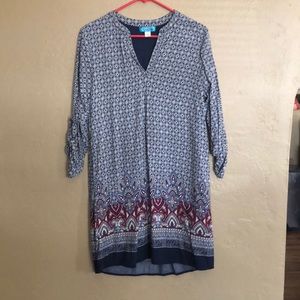 Pattern tunic dress